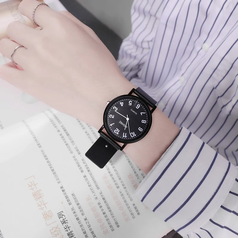 Reloj de Cuarzo Simple para Mujer, Correa de Silicona