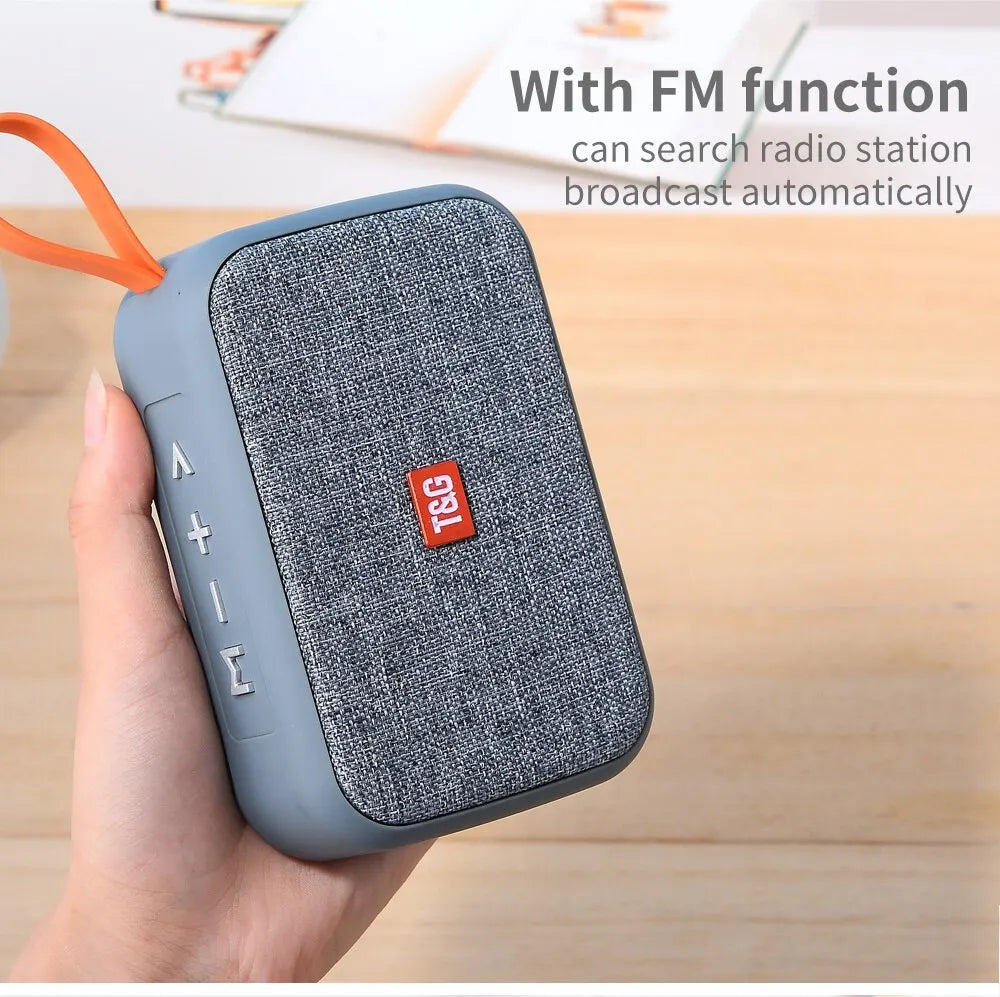 Altavoz T & G portátil Mini barra de sonido inalámbrica Bluetooth 5,0 altavoz HIFI para interiores y exteriores soporte tarjeta TF Radio FM resistente al agua