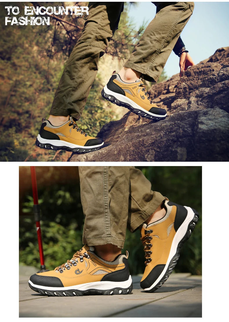 Zapatos informales de cuero para hombre, zapatillas deportivas para correr, Tenis ligeros para caminar, Otoño e Invierno