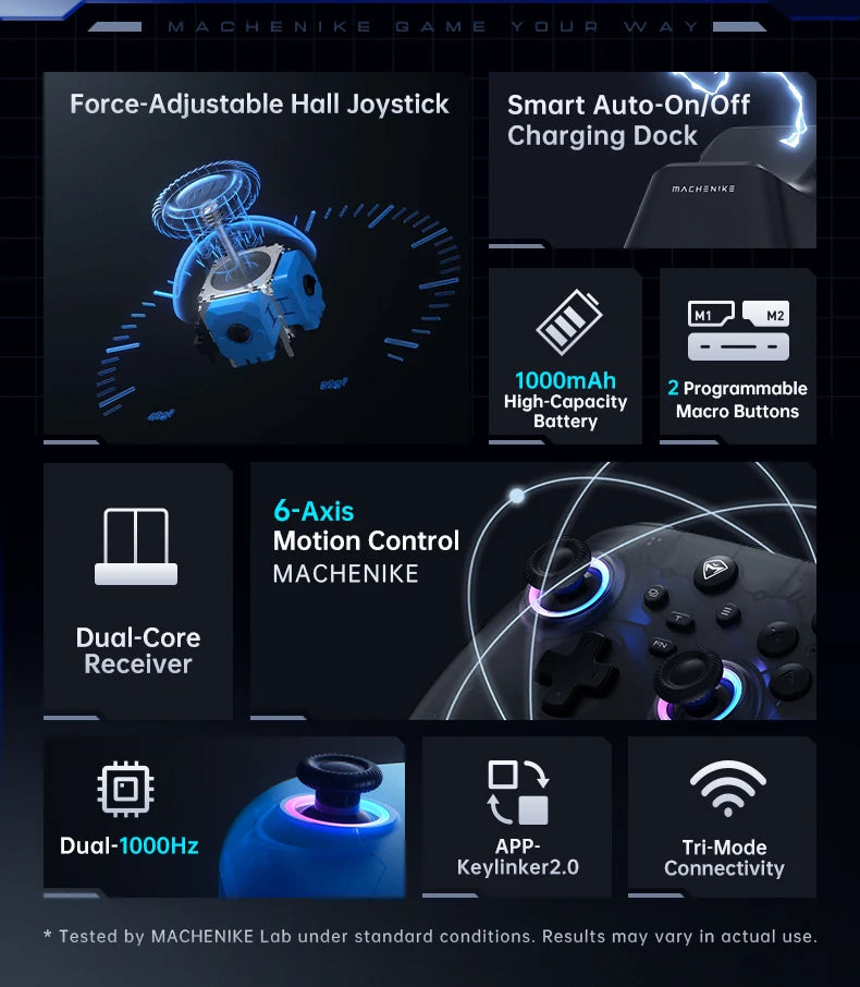 Controlador de Juegos para PC Machenike G3V2 G3Pro, Joysticks con Efecto Hall, Gamepad para Nintendo Switch, iPhone, Teléfono Móvil Android, PC