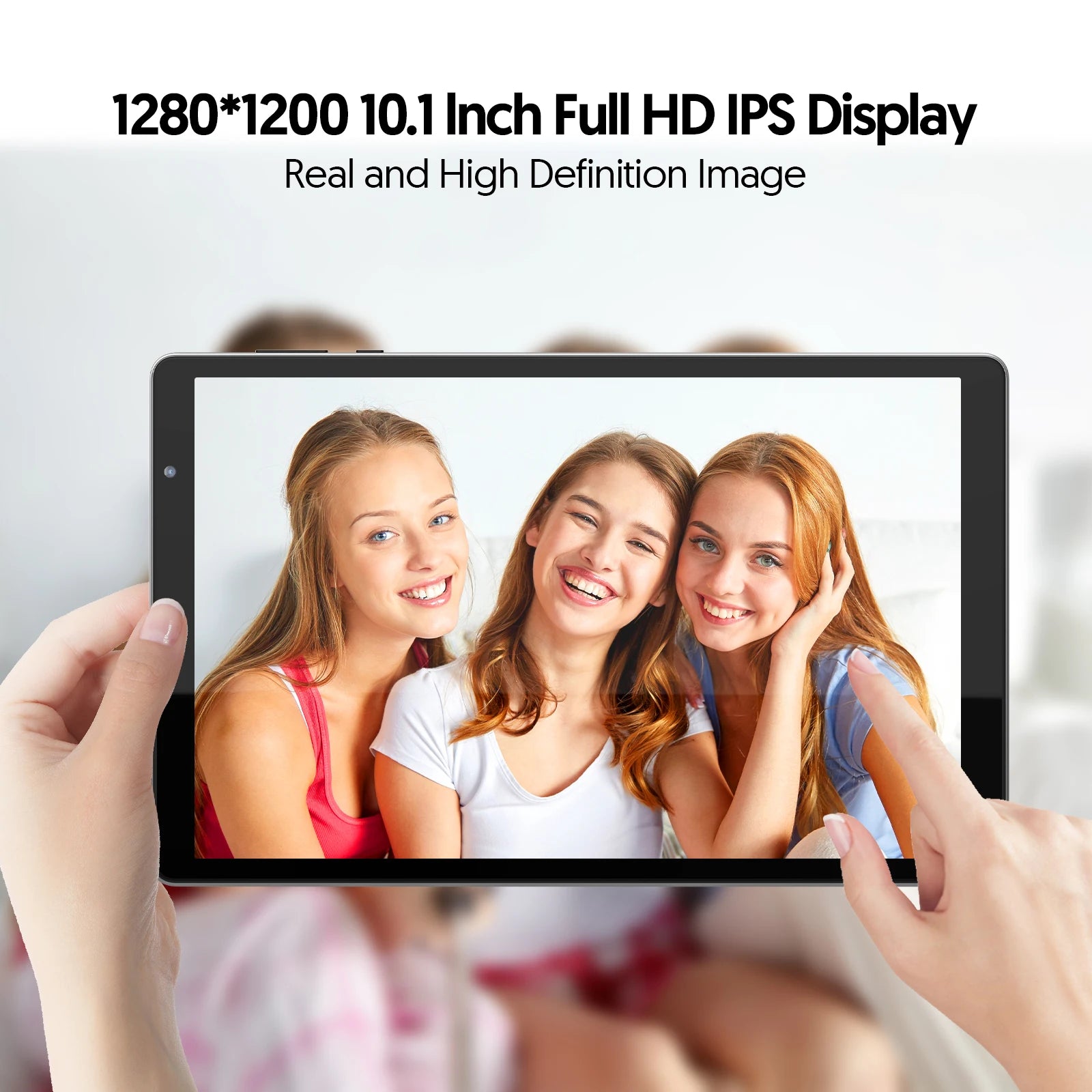 Tablet de 10 Pulgadas: Funciona con Android 14, Procesador de Cuatro Núcleos, 4 (2+2) GB + 64 GB de Almacenamiento (Admite 1 TB (Expandible), Compatible con Wi-Fi 6)