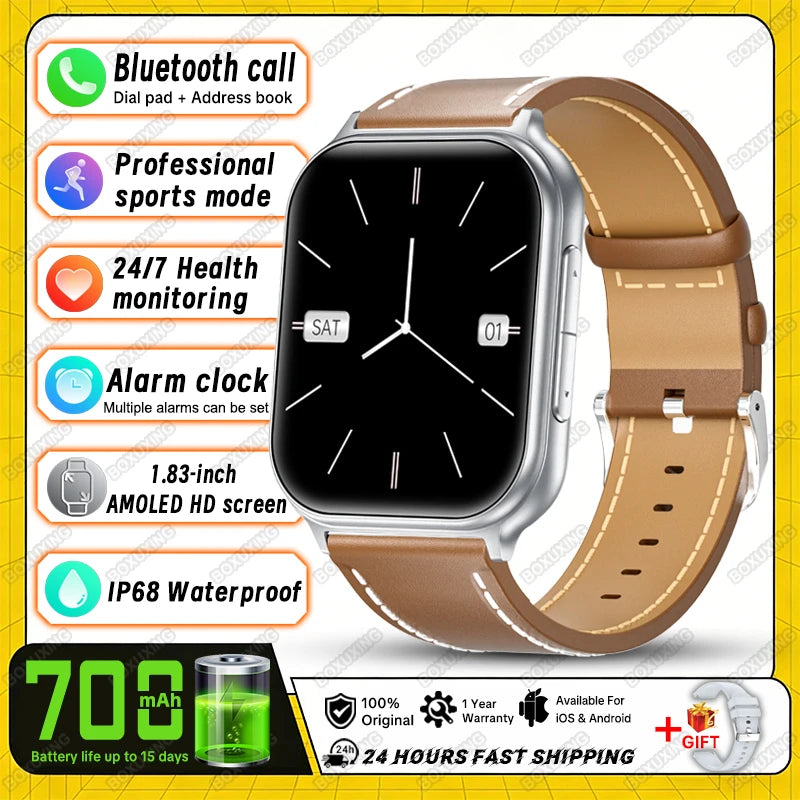 Reloj Inteligente Deportivo IP68 con Monitor de Ritmo Cardíaco 24H y Llamadas