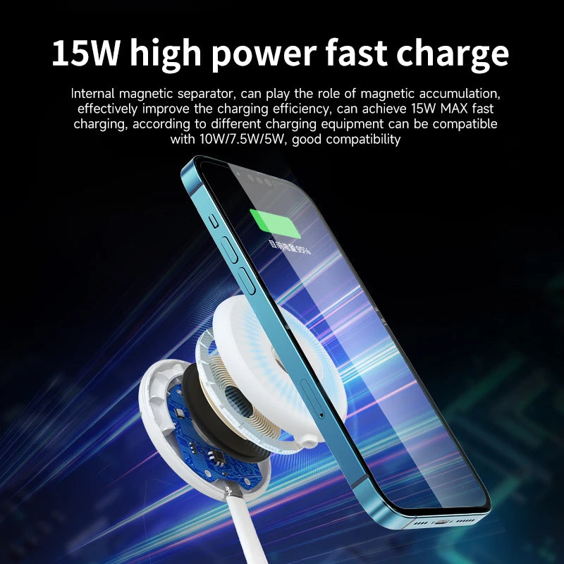 Cargador Inalámbrico Magnético Lenovo 15W con Soporte Plegable