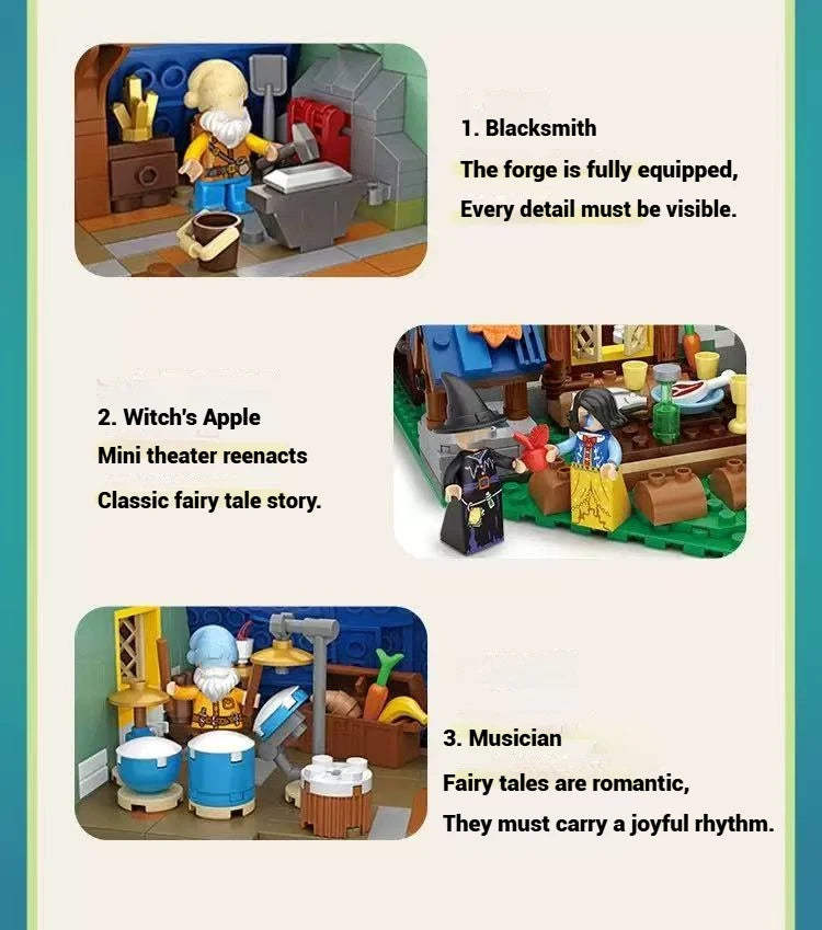 Bloques de Construcción LOZ1036 Casa de Elfos, Modelo DIY, Escena Urbana, Decoración de Escritorio, Regalo Coleccionable para Adultos, Cumpleaños, Festividades