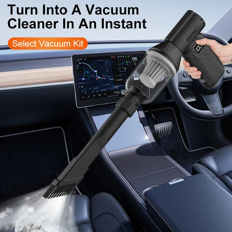 Soplador de aire turbo 5 en 1 inalámbrico, 680000 RPM y batería 10000 mAh