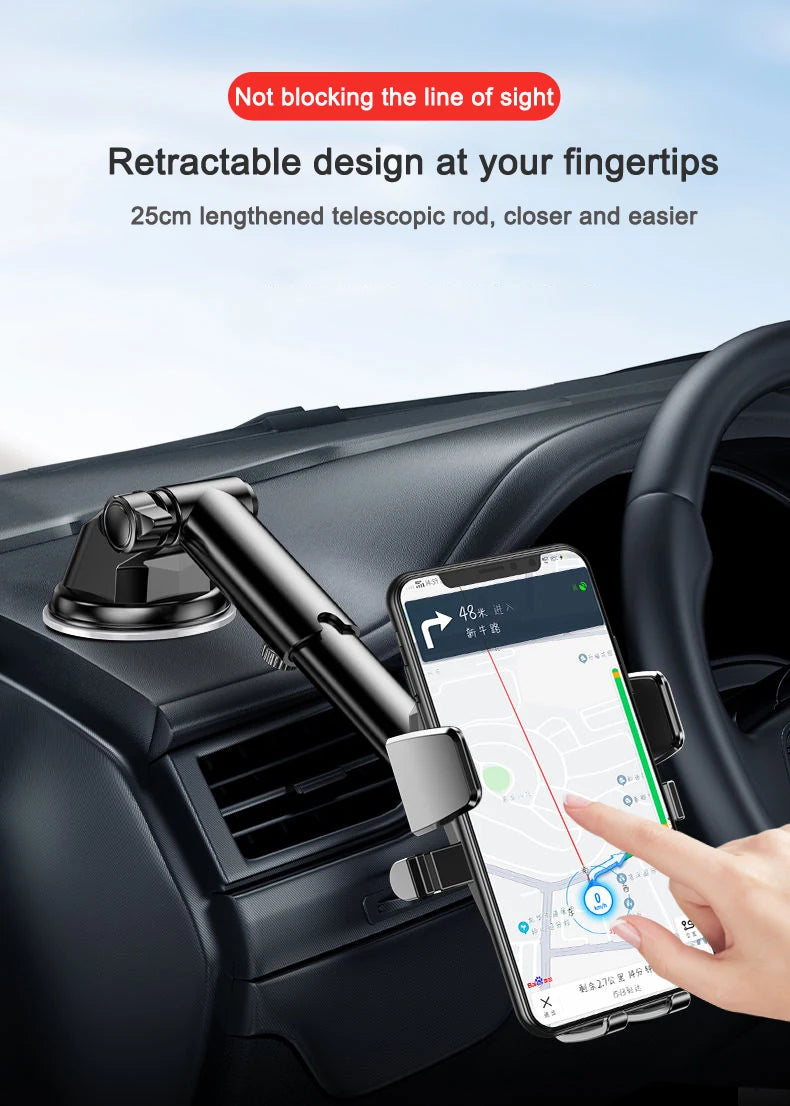 Soporte Universal para Celular en Auto 360° con Ventosa