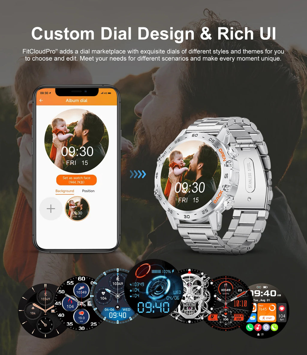 LIGE Reloj Inteligente Ritmo Cardíaco Bluetooth