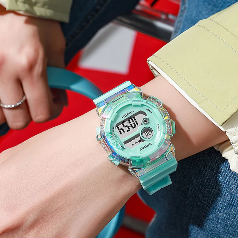 Reloj Digital LED Infantil Deportivo con Alarma