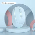 Ratón silencioso inalámbrico adecuado para juegos Esports de oficina de negocios Bluetooth 5,2 2,4G ratones de modo Dual ratón ergonómico recargable