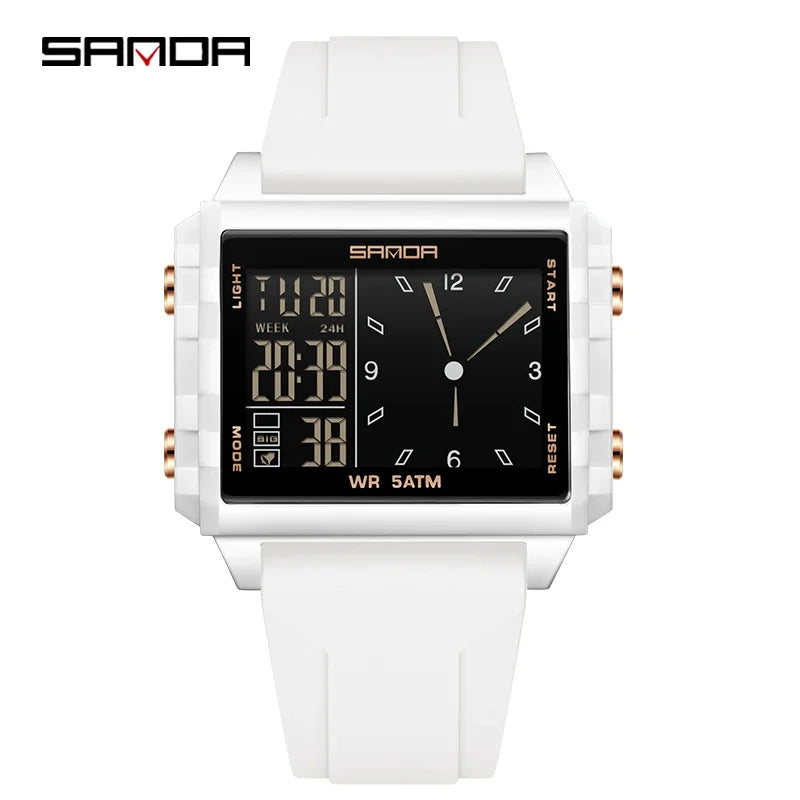 Reloj Digital SANDA Deportivo para Hombre Multifunción Luminoso