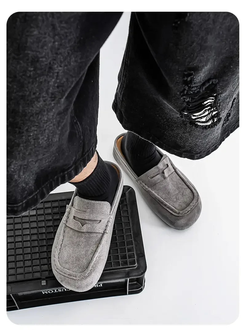 Pantuflas unisex tipo mule antideslizantes para interior y exterior