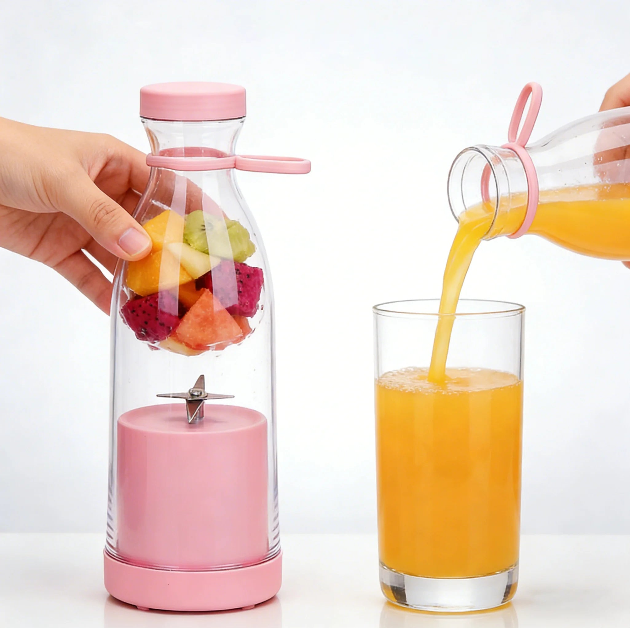 Licuadora Portátil 420ml con 6 Cuchillas para Batidos