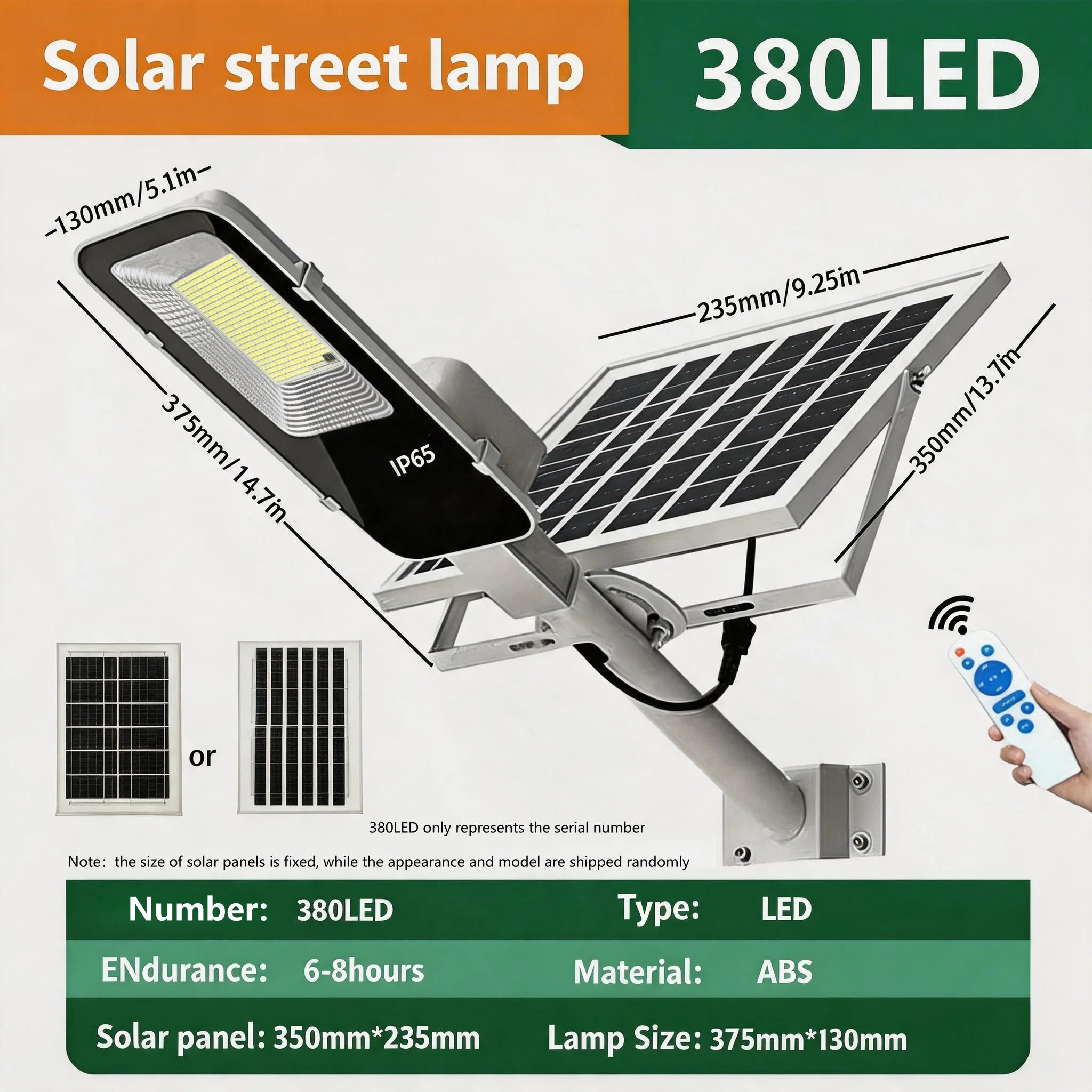 Farola Solar LED para Exterior con Detección Automática IP65