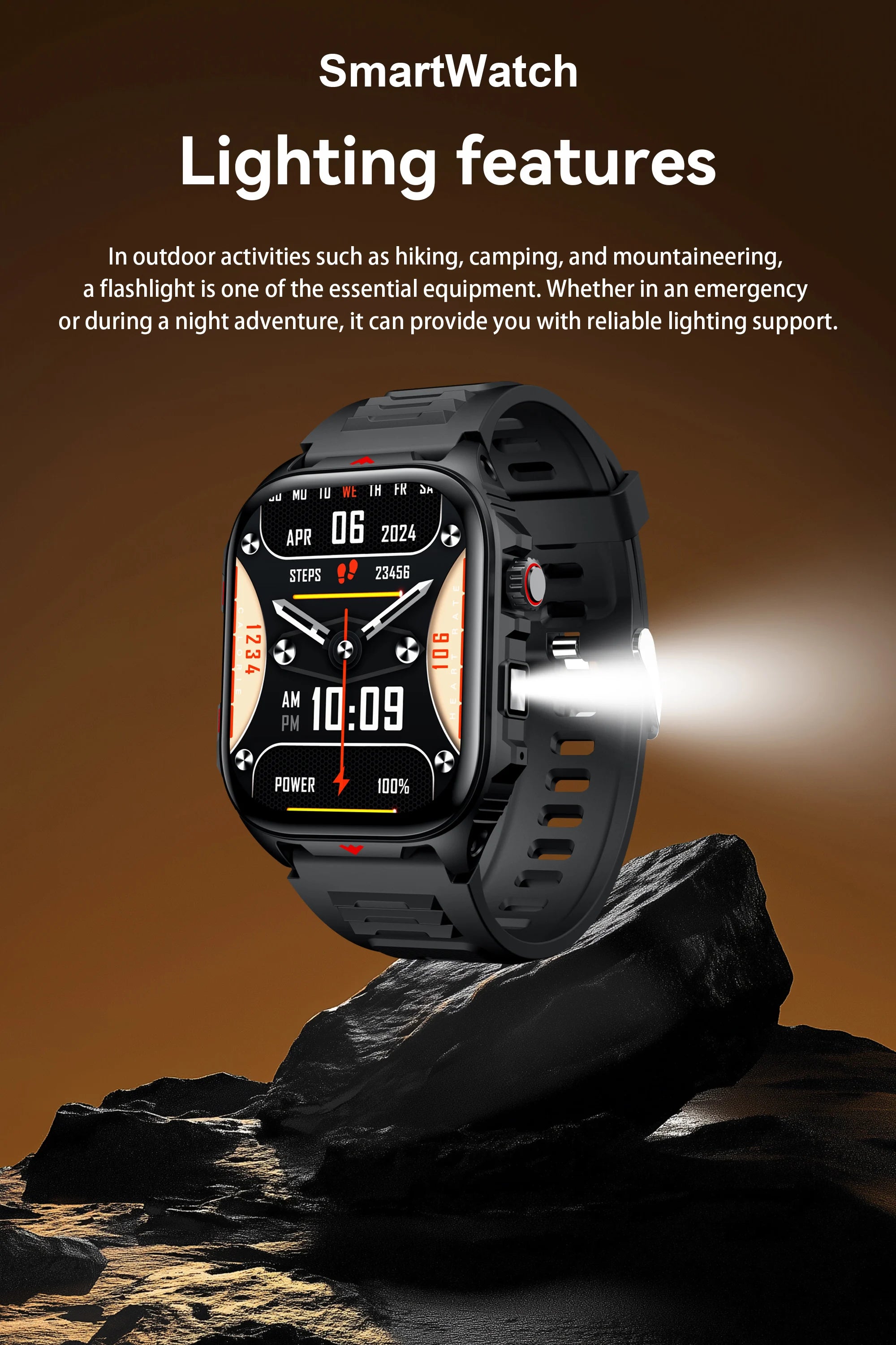 Reloj Inteligente Digital Ritmo Cardíaco Hombre