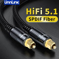 Unnlink SPDIF Cable de Audio óptico Digital HIFI 5,1 Toslink Cable para TV box PS4 altavoz Blu-ray Xbox 360 amplificador Subwoofer