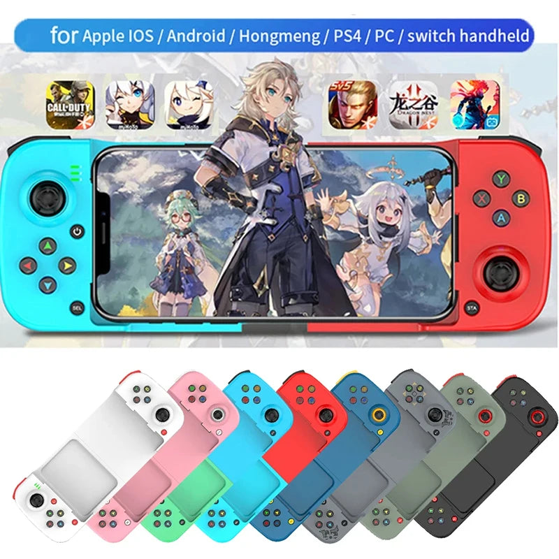 Controlador de juegos extensible inalámbrico D3 compatible con Bluetooth para teléfonos móviles Android Ios PC Gamepad Joystick Control de juego