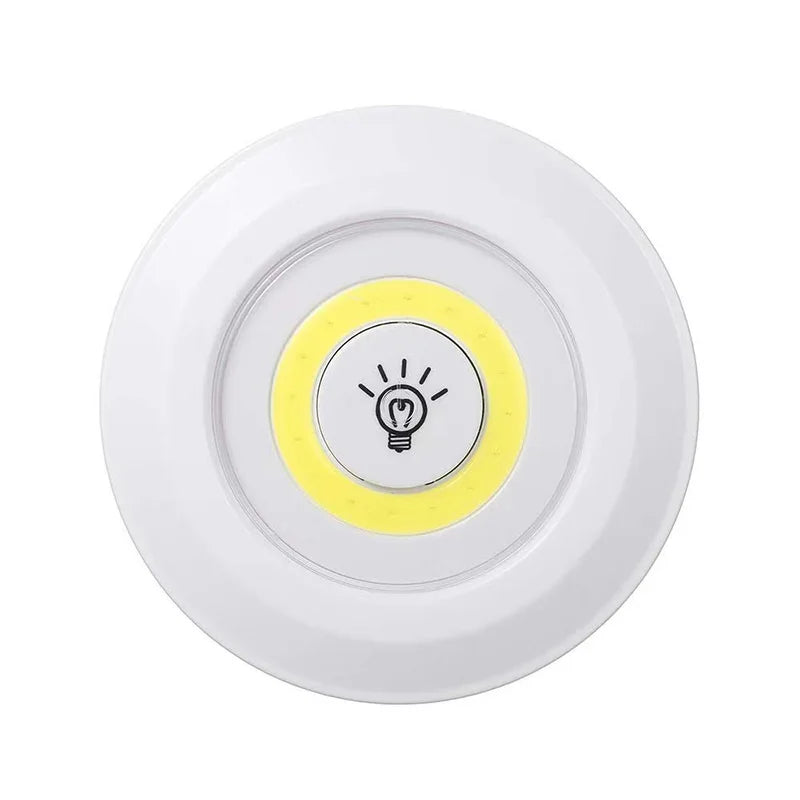 Luz LED regulable para debajo del gabinete con Control remoto, luces LED para armarios con pilas, iluminación para armario, baño, luz nocturna
