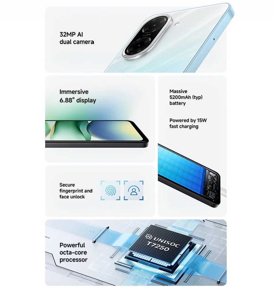 Xiaomi Redmi A5 4G | Pantalla 6.88" 120Hz, 5200 mAh, Cámara 32 MP