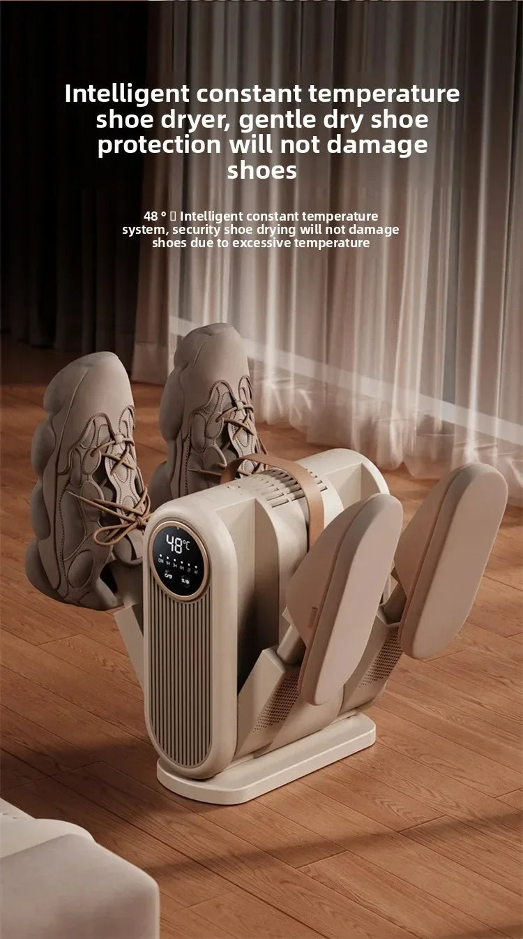 Secador de zapatos plegable, secador de zapatos y botas eléctrico portátil, Control de sincronización, desodorización para el hogar, calcetines, botas, calentador