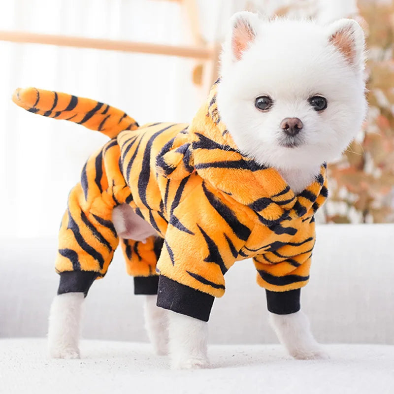 Suéter con Capucha para Perros y Gatos - Ropa Polar Cálida para Mascotas
