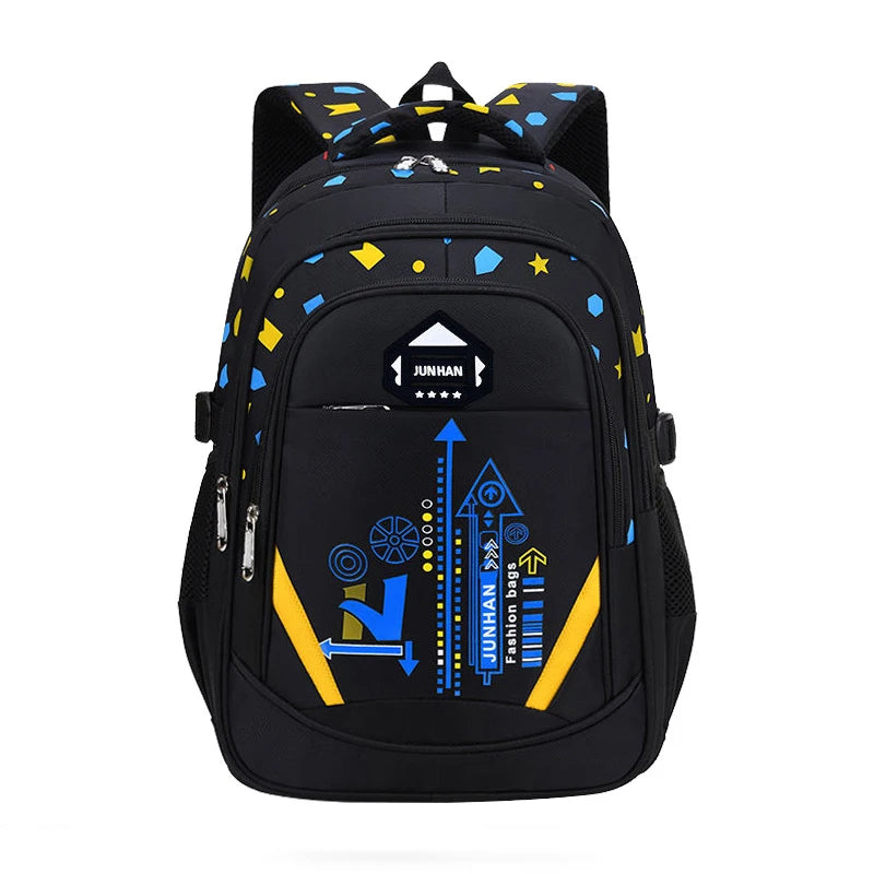 Bolso de hombro para chico, Mochila con patrón geométrico para adolescentes y niños, Mochila escolar de moda, Mochila para niño y niña, Mochila impermeable para libros ﻿