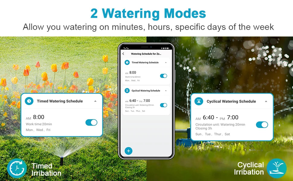Insoma Wifi temporizador automático de aspersión temporizador remoto de agua de jardín sistema de riego inteligente unidad de Control de manguera compatible con Alexa