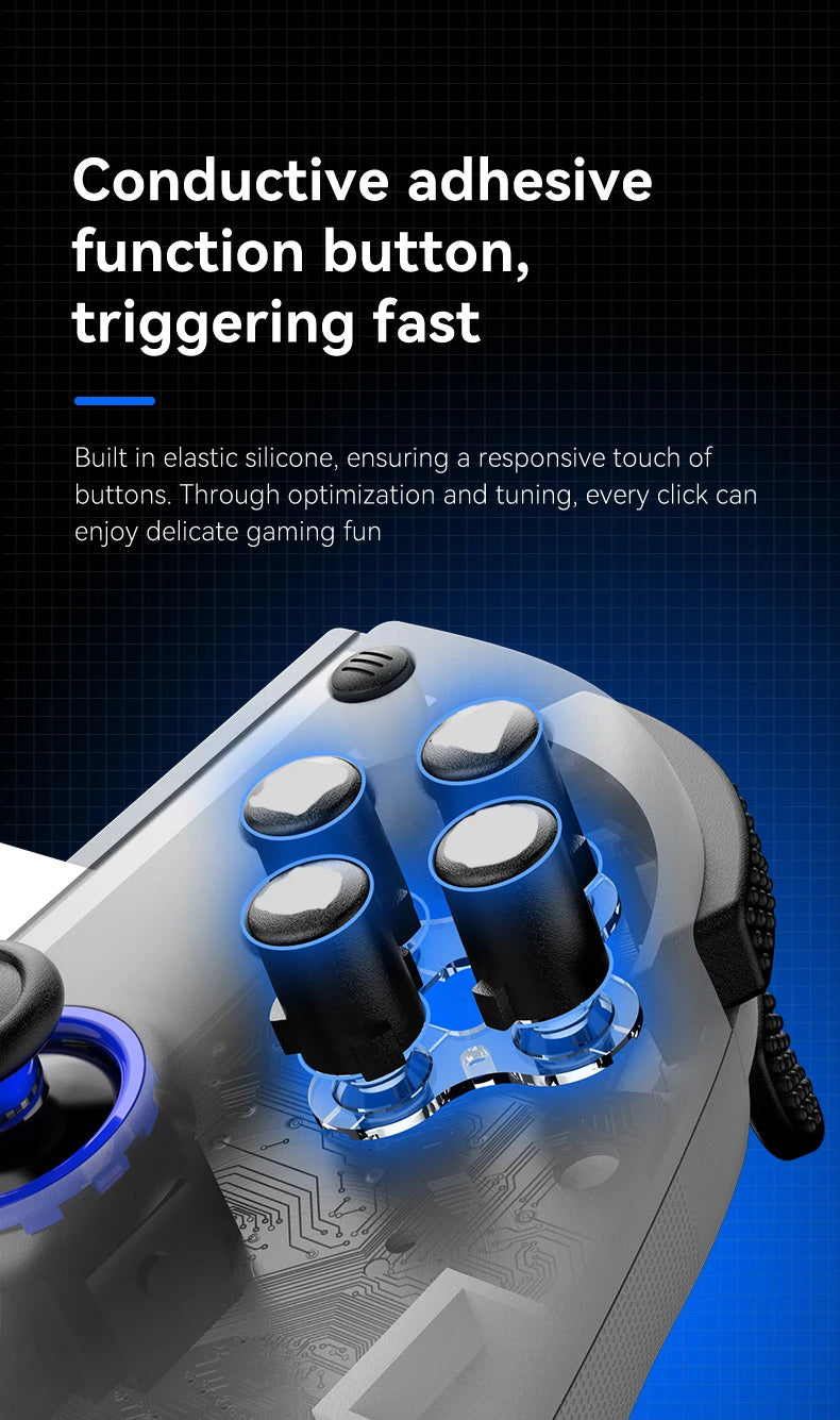 Controlador inalámbrico para teléfono, mando Bluetooth para Switch, PS4, PS3, Xbox, iPhone, Android, móvil, PC, mando para juegos