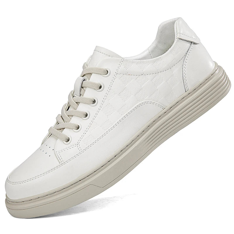 Zapatos Casuales de Cuero Genuino para Hombre - Suela Gruesa