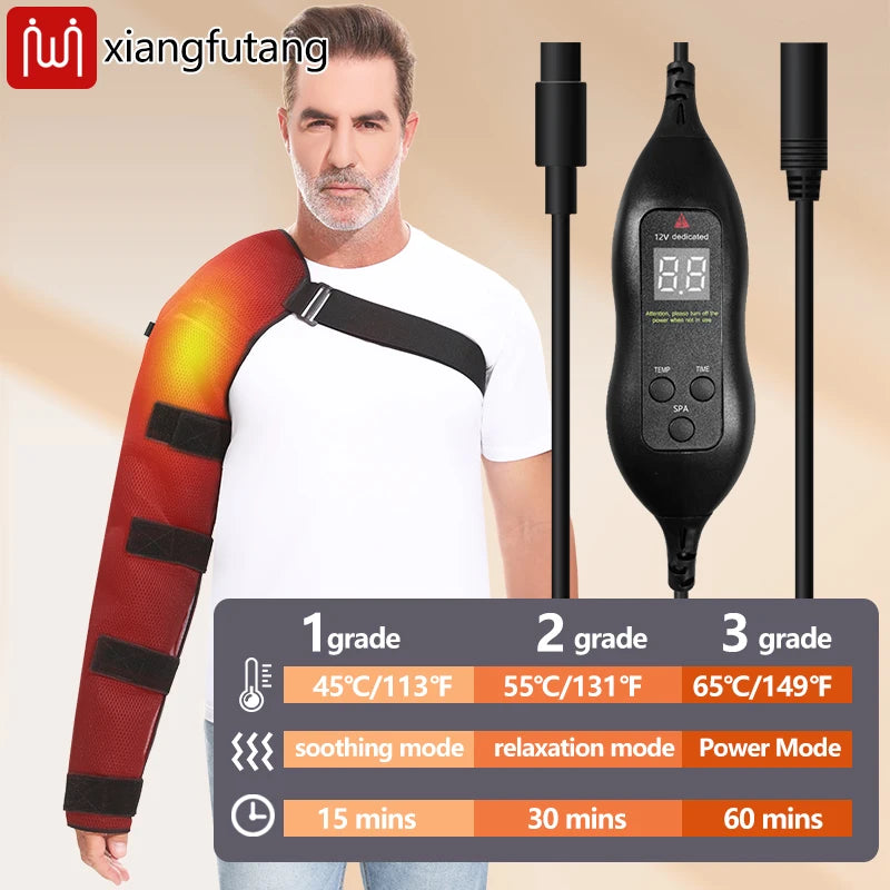Almohadilla Térmica de Brazo con Masajeador Vibratorio para Alivio del Dolor