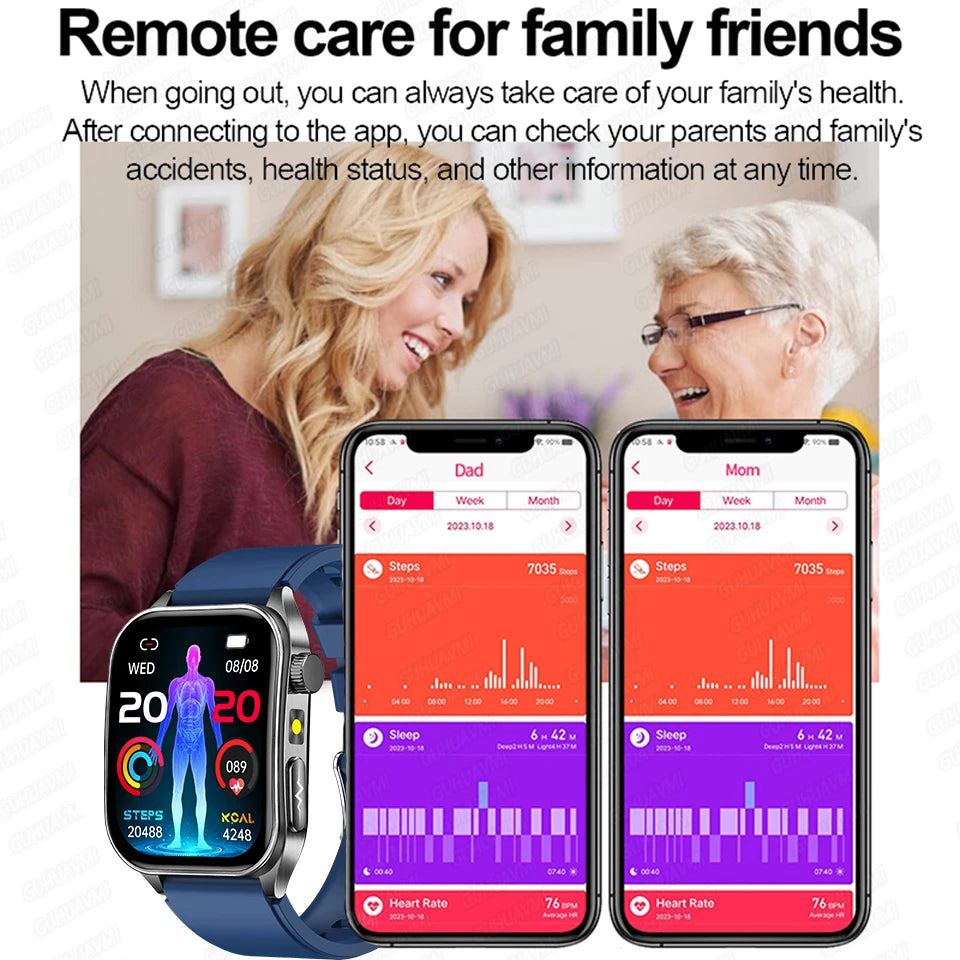 Reloj Inteligente Terapia Láser ECG Salud