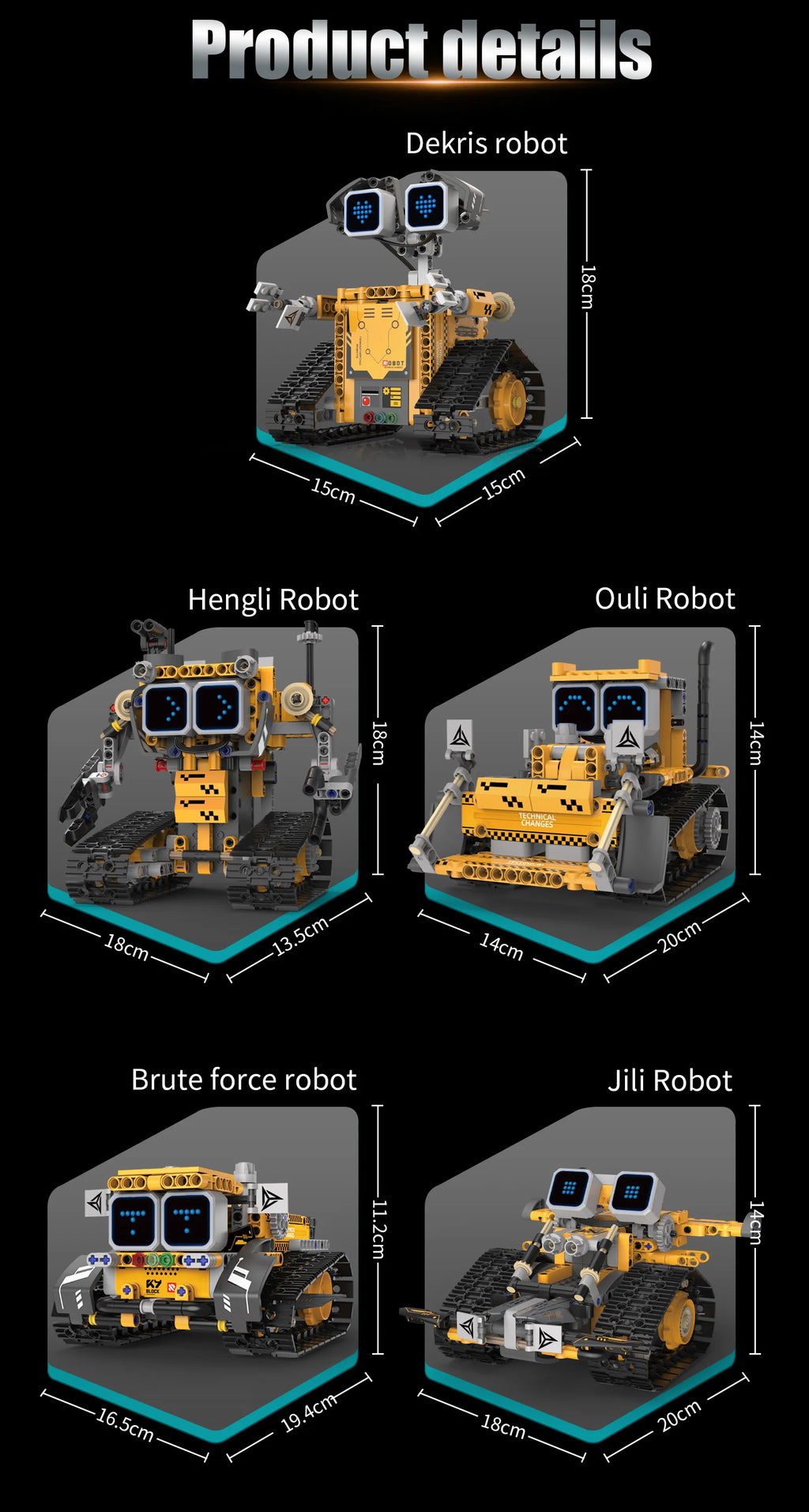 Montaje de modelo de robot transformable 5 en 1 con pantalla Digital, juguete de bloques de construcción de robot de control remoto, juguete para regalo para niños