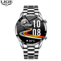 Smartwatch LIGE de lujo para hombre con llamadas Bluetooth y monitor de salud