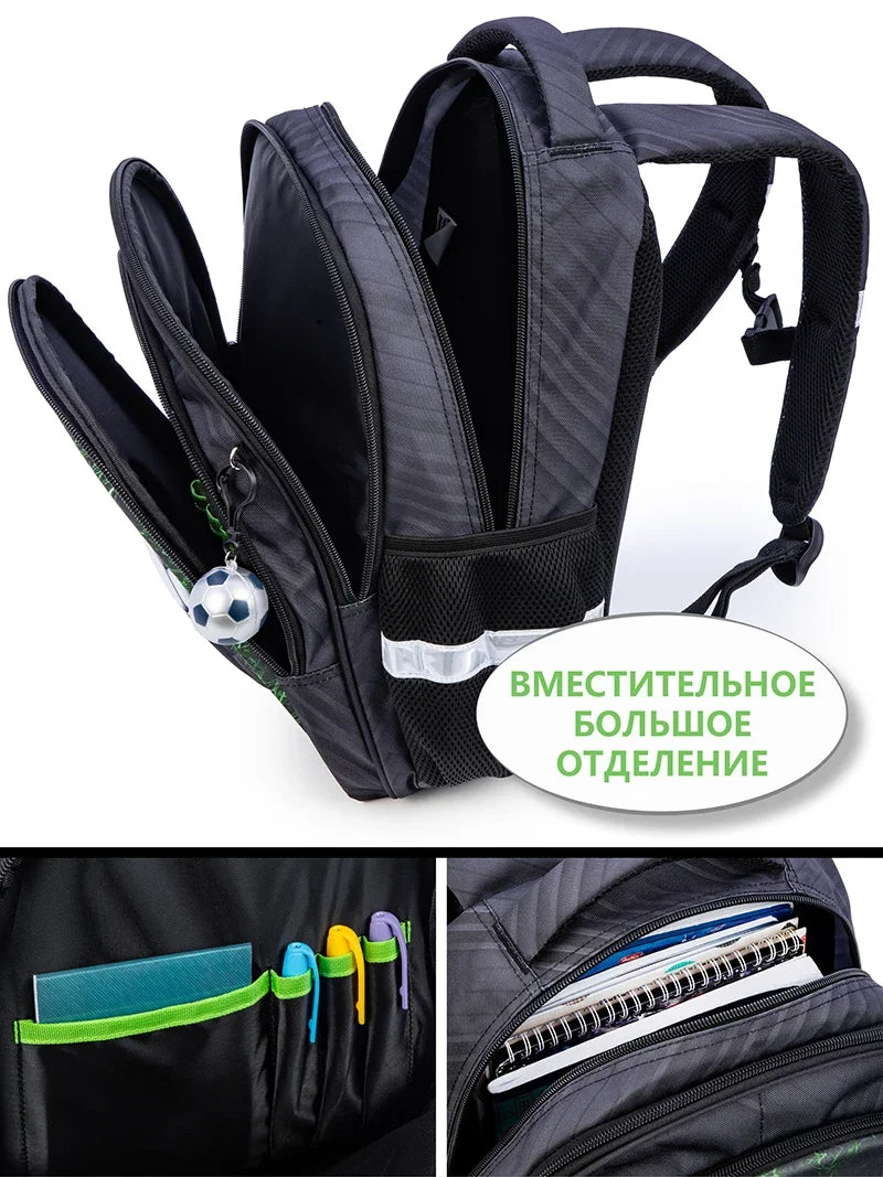 Mochilas escolares de dibujos animados para niños, mochila ortopédica para niños de 1 a 2 grados, mochilas escolares para estudiantes, nueva marca rusa