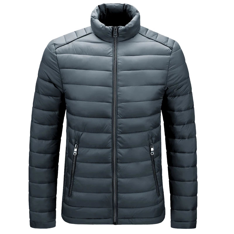 Chaqueta Acolchada con Capucha para Hombre – Abrigo de Invierno