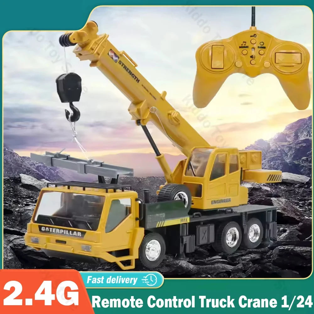 Grúa RC 1:24 Control Remoto 2.4G 10 Canales para Niños