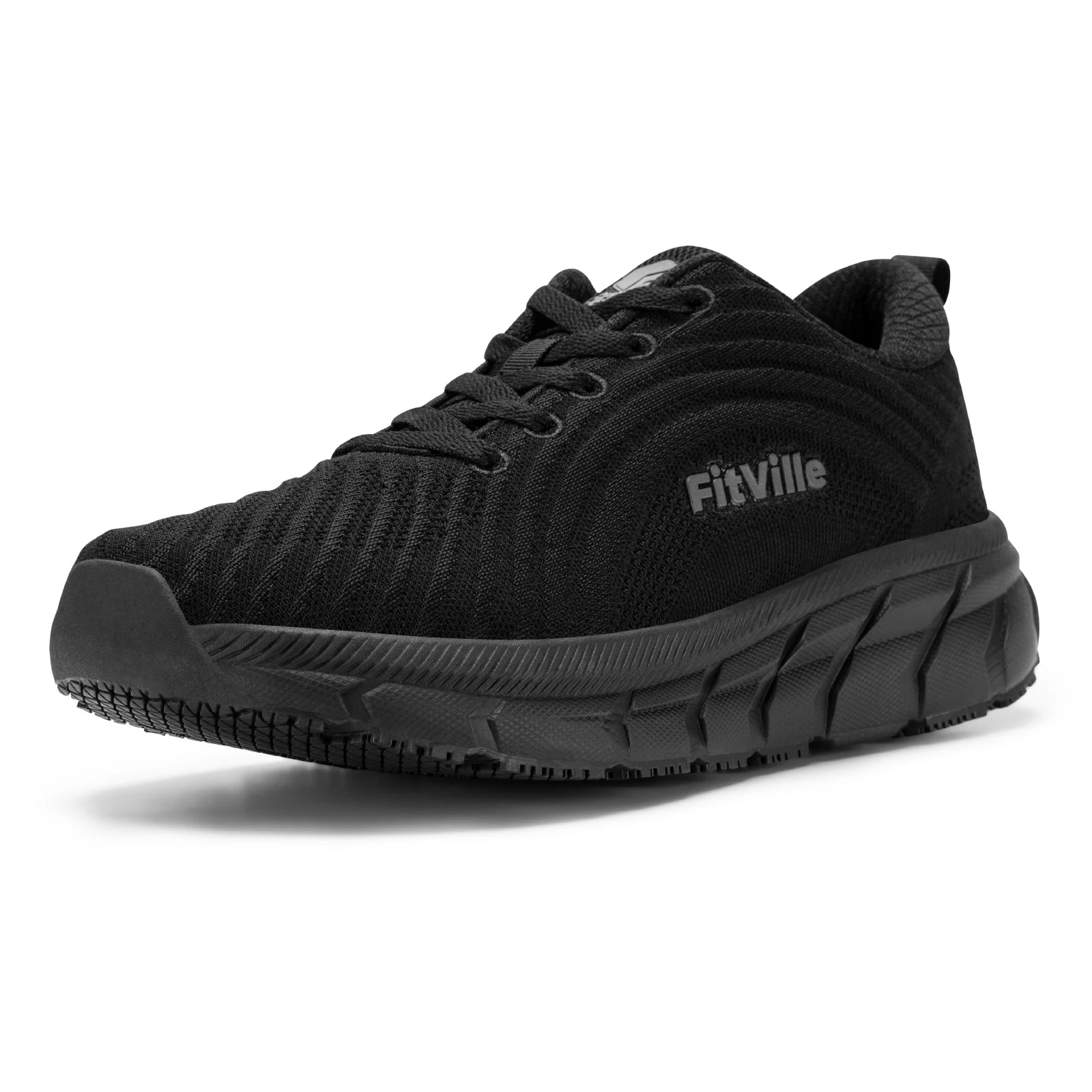Zapatos FitVille con puntera ancha para mujer, transpirables, de ajuste amplio, ligeros para pies hinchados, con amortiguación para aliviar el dolor.