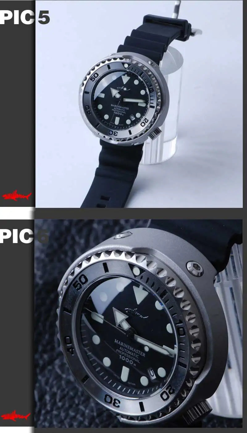 Reloj de Buceo Mecánico HEIMDALLR Tuna 1000M con Movimiento NH35A