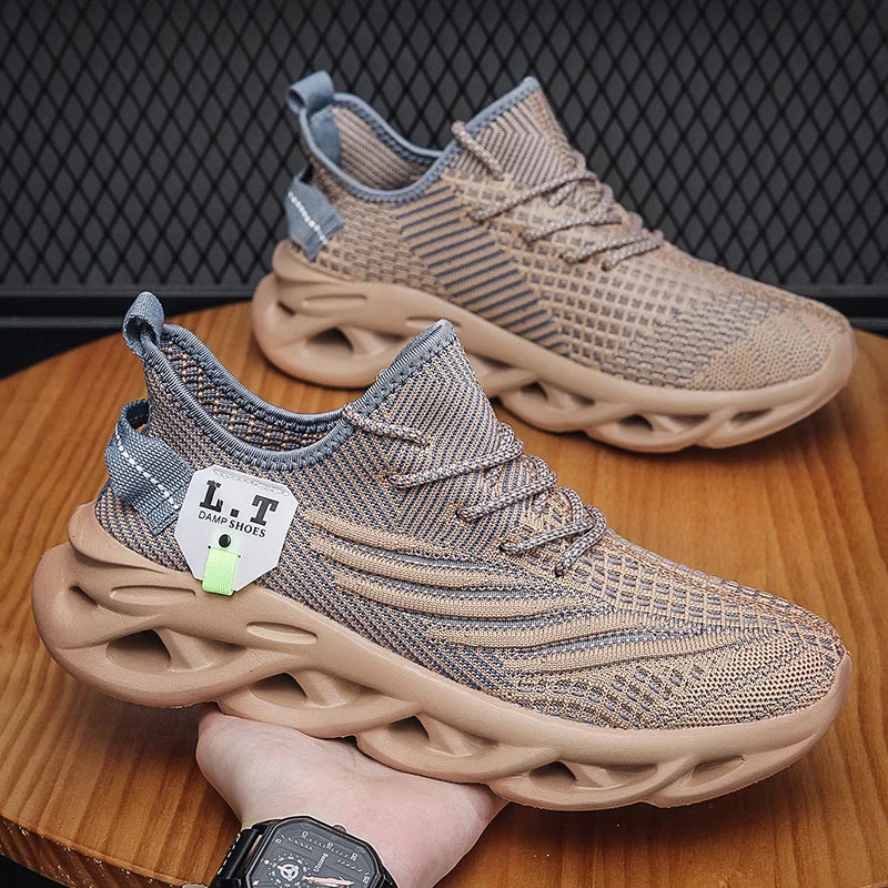 Zapatos deportivos informales de gran tamaño, zapatillas informales para hombre y mujer, nuevos zapatos impermeables para hombre, zapatos para correr ligeros, cómodos y transpirables