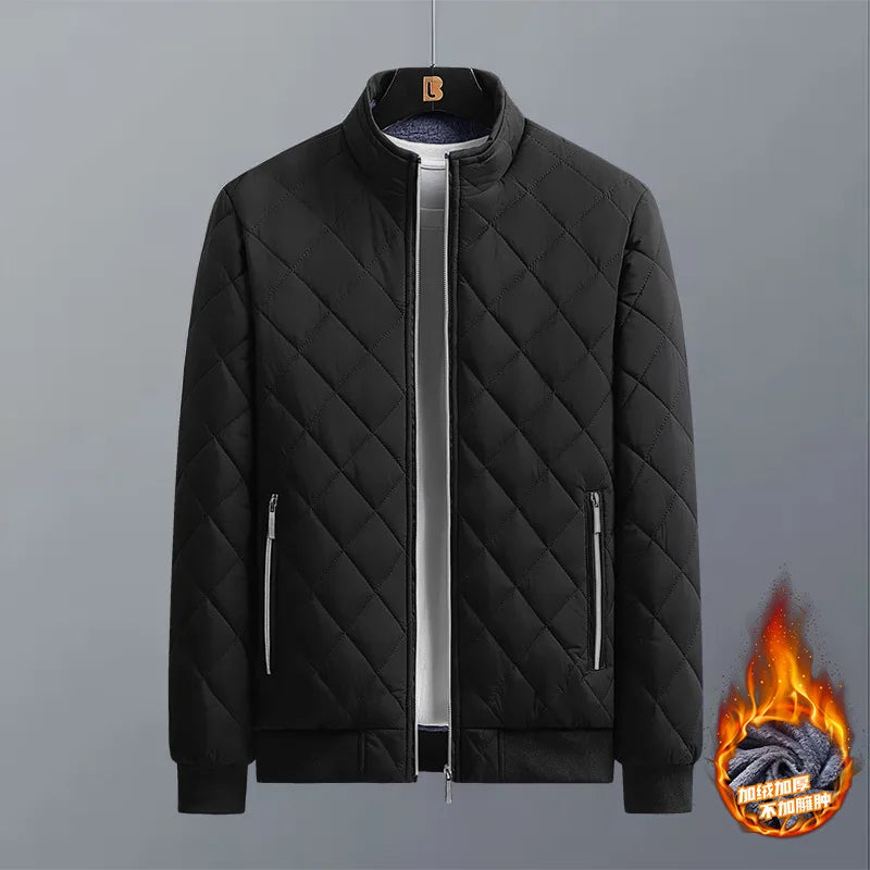Chaqueta Bomber para Hombre, Forro Polar, Estilo Casual