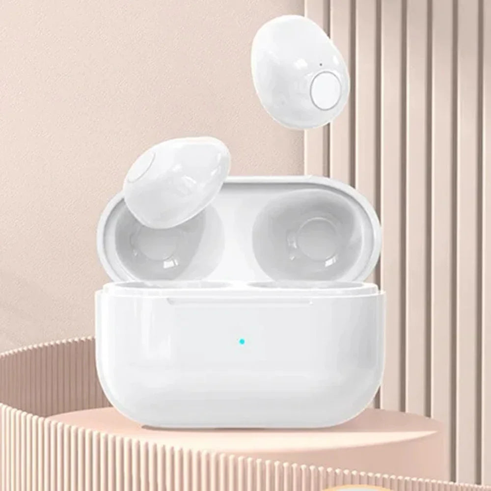 Auriculares invisibles Mini auriculares V5.2 Bluetooth TWS auriculares intrauditivos reducción de ruido auriculares intrauditivos inalámbricos para dormir con micrófono