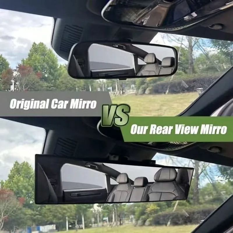 Espejo retrovisor convexo gran angular Universal antideslumbrante, vista trasera Interior del coche, reloj para asiento de bebé y niño, gafas de seguridad con visera azul