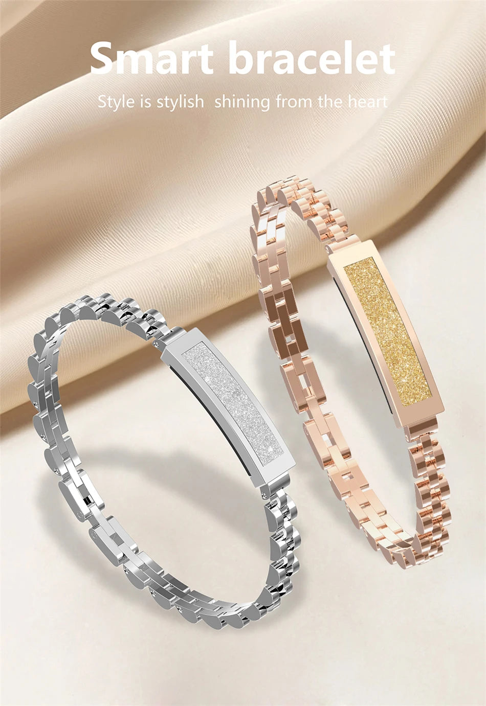 Pulsera inteligente LIGE para mujer con Bluetooth y monitoreo de salud