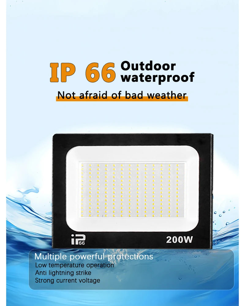 Reflector LED Exterior IP66 Impermeable para Jardín AC220V