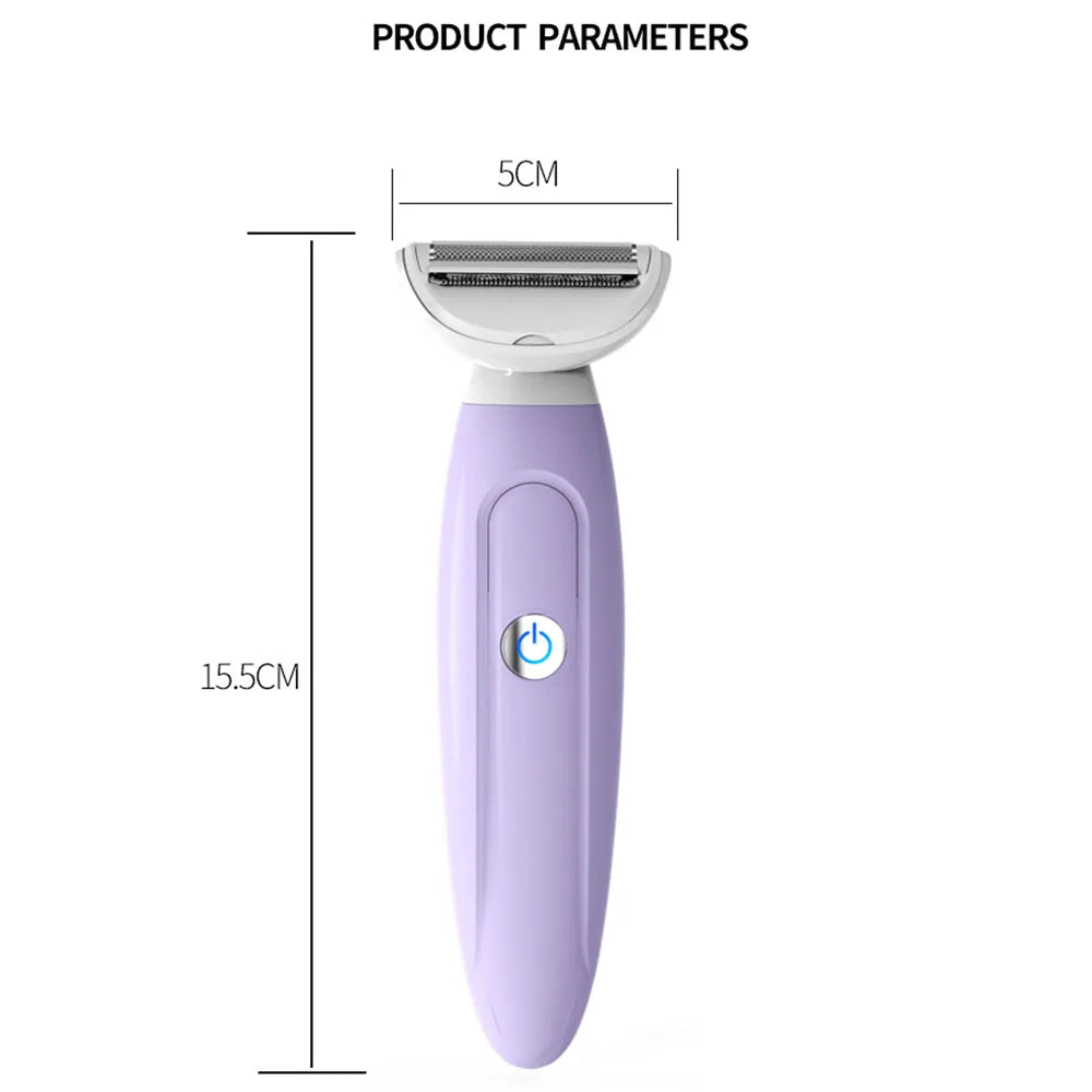 Maquinilla de afeitar 5 en 1 para mujer, depiladora corporal, recortadora de Bikini, Afeitadora eléctrica para cara, nariz, cejas, brazos, axilas y piernas
