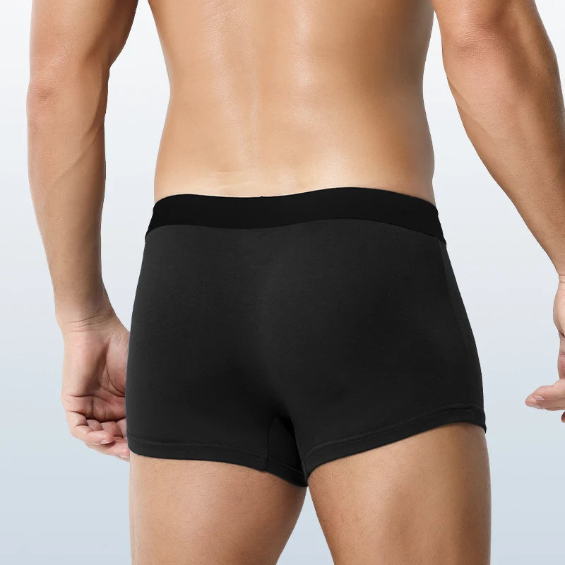 Ropa interior para hombres al por mayor Europa y Estados Unidos boxeadores transfronterizos de seda de hielo boxeadores de tamaño inglés pantalones cortos de gran tamaño