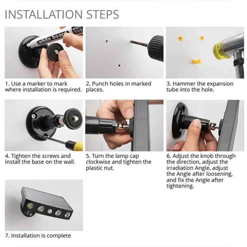 Luces LED Solares de Seguridad con Sensor para Jardín