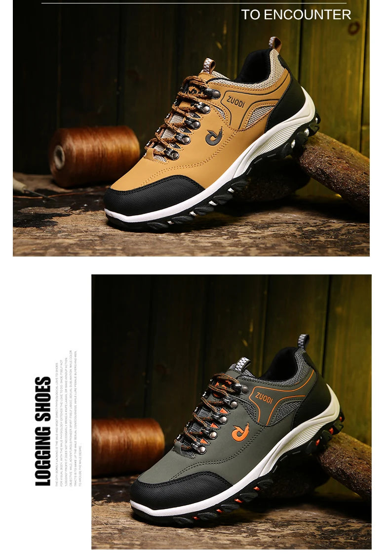 Zapatos informales de cuero para hombre, zapatillas deportivas para correr, Tenis ligeros para caminar, Otoño e Invierno