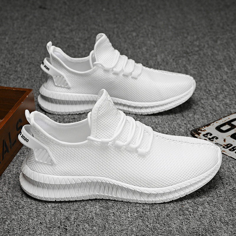 Zapatillas de correr transpirables para hombre, zapatos informales con plataforma a la moda para hombre, zapatos vulcanizados ligeros para mujer, zapatillas antideslizantes flexibles