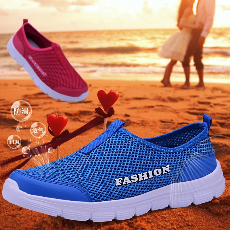 YRZL, zapatos informales ligeros para hombre, zapatillas transpirables sin cordones para mujer y hombre, zapatos planos antideslizantes Unisex para caminar al aire libre, talla 36-47