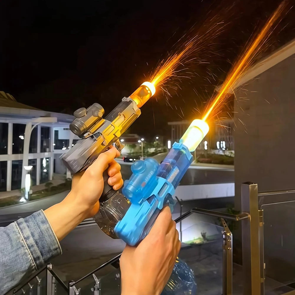 Pistola de Agua Eléctrica con LED para Adultos y Niños Gran Alcance